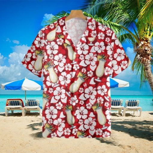 Pina Colada Cocktail Pattern Hawaiian Shirt For Men And Women