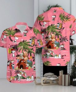 Pink Snoopy Hawaiian Shirt, Ideal Summer Beach Snoopy Present