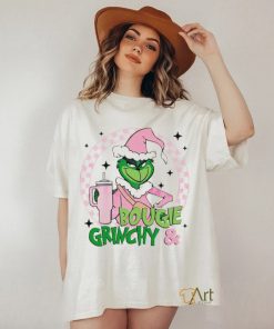 Pink bougie and Grinchy stanley shirt