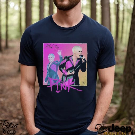 Pink try singing picture 2023 shirt