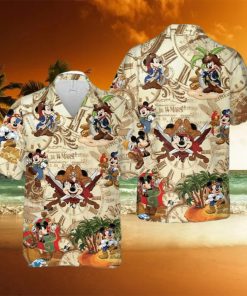 Pirates Mickey Mouse Hawaiian Shirt Gift For Disney Lovers