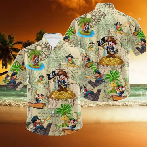 Pirates Mickey Mouse Hawaiian Shirt Hawaii Holiday Beach