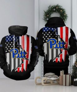 Pitt Panthers NCAA US Flag 3D Printed Hoodie