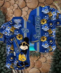 Pittsburgh Panthers Hawaiian Shirt Mickey Love Surfing Trending Summer Gift