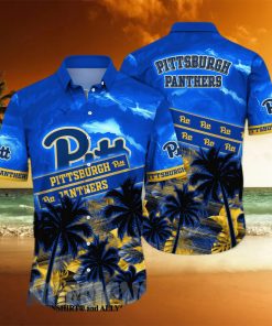 Pittsburgh Panthers NCAA Floral Full Printed 3D Hawaiian Shirt