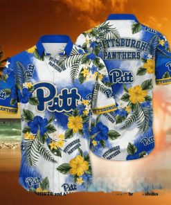 Pittsburgh Panthers NCAA Flower Classic All Over Print Hawaiian Shirt