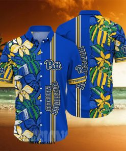 Pittsburgh Panthers NCAA Flower Full Print Classic Hawaiian Shirt