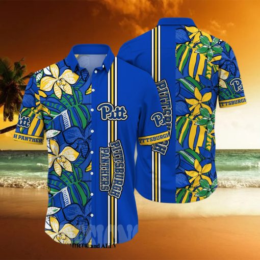 Pittsburgh Panthers NCAA Flower Full Print Classic Hawaiian Shirt