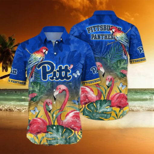 Pittsburgh Panthers NCAA Flower Full Print Unisex Hawaiian Shirt