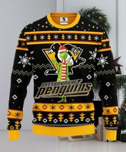 Pittsburgh Penguins Funny Grinch Xmas Ugly Christmas Sweater Best Christmas Gift Ideas