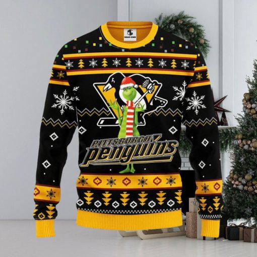 Pittsburgh Penguins Funny Grinch Xmas Ugly Christmas Sweater Best Christmas Gift Ideas