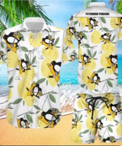 Pittsburgh Penguins Hawaiian Shorts and Shirt Summer Beach Shirt Full Over Print