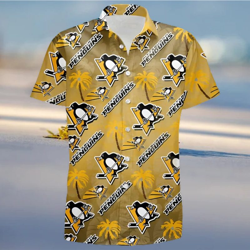 Pittsburgh Penguins Hockey Team 3D Print Hawaii Gift For Summer Hawaiian Shirt