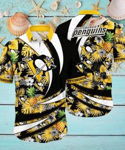 Pittsburgh Penguins NHL Flower Hawaiian Shirt