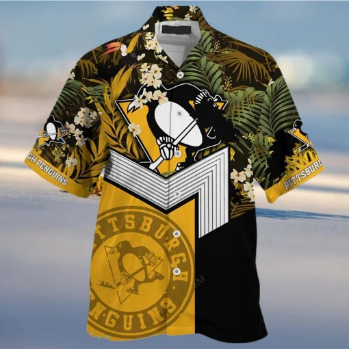 Pittsburgh Penguins NHL Flower Tropical Hawaiian Shirt