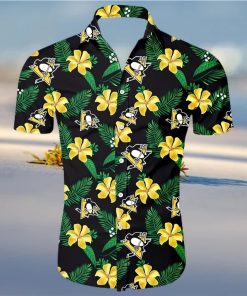 Pittsburgh Penguins NHL Hawaiian Shirt Tropical Flower