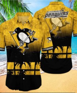 Pittsburgh Penguins NHL Logo Coconut Tropical Hawaiian Shirt Beach Gift For Fans