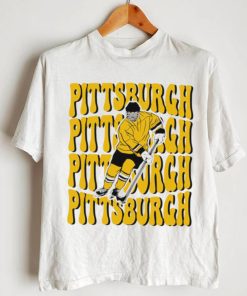 Pittsburgh Penguins NHL ice hockey player cartoon shirt