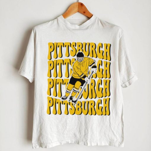 Pittsburgh Penguins NHL ice hockey player cartoon shirt