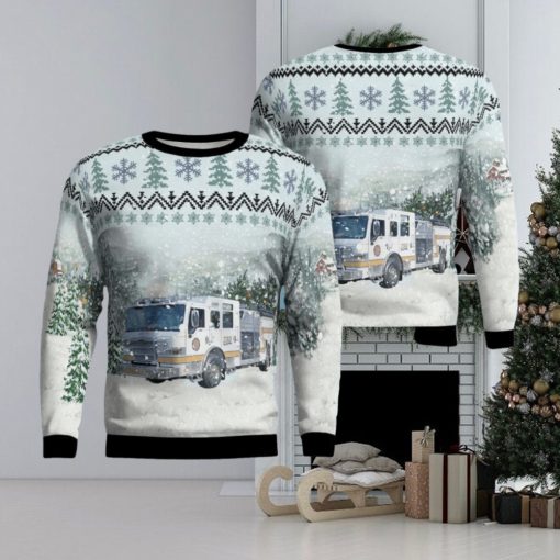 Pittsburgh, Pennsylvania, Unity Volunteer Fire Department AOP 3D Ugly Christmas Sweater