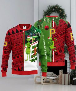 Pittsburgh Pirates Grinch & Scooby doo Christmas Ugly Sweater 1