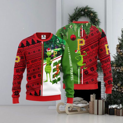 Pittsburgh Pirates Grinch & Scooby doo Christmas Ugly Sweater 1