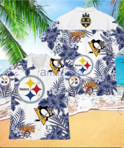 Pittsburgh Sport Teams Hawaiian Pittsburgh Steelers Pittsburgh Penguins Pirates Hawaiian Shirt For Fan