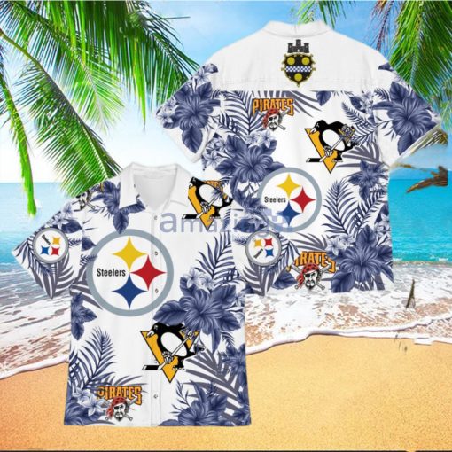 Pittsburgh Sport Teams Hawaiian Pittsburgh Steelers Pittsburgh Penguins Pirates Hawaiian Shirt For Fan