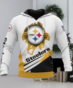 Pittsburgh Steelers 3D Puff Print Hoodie Cool Graphic Gift