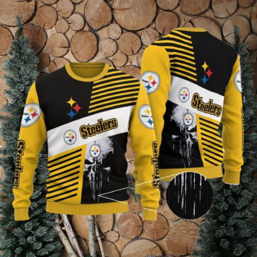 Pittsburgh Steelers 3D Woolen Sweater Snowflake Gift For Men And Women