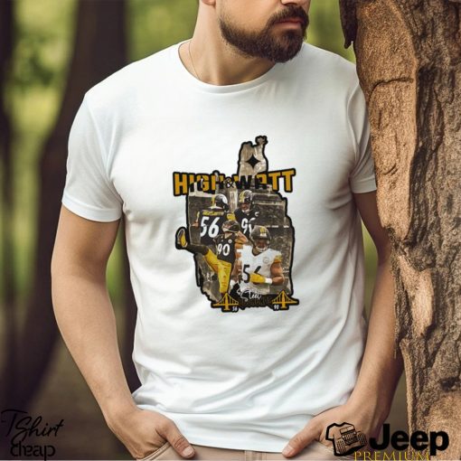 Pittsburgh Steelers Alex Highsmith and T.J. Watt Steel Bookends shirt