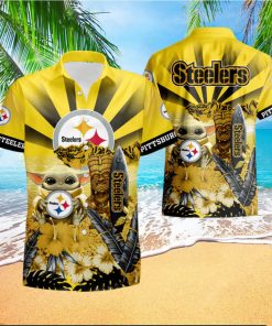 Pittsburgh Steelers Baby Yoda Hawaiian Shirt summer shirt