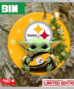 Pittsburgh Steelers Baby Yoda NFL Christmas 2023 Christmas Tree Decorations Ornament_88754556 1 768×768