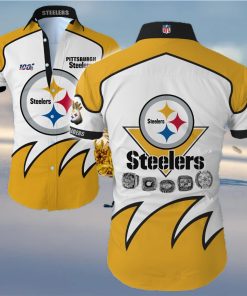 Pittsburgh Steelers Big Logo Hawaiian Summer Beach Shirt