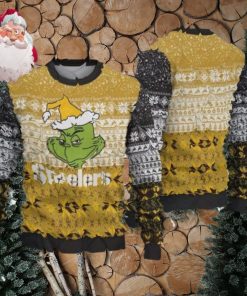 Pittsburgh Steelers Christmas Grinch AOP Sweater