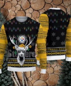 Pittsburgh Steelers Christmas Reindeer Knitted Sweater Textile Gift For Men And Women