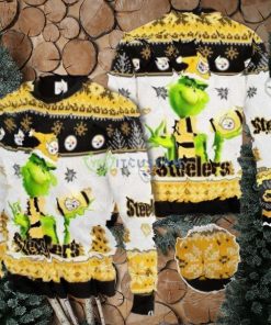 Pittsburgh Steelers Grinch Christmas AOP Sweater For Men Women