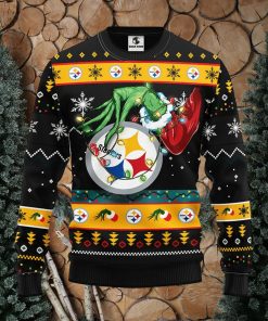 Pittsburgh Steelers Grinch Christmas Ugly Sweater