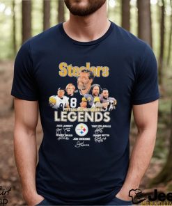 Pittsburgh Steelers Legends Jack Lambert Troy Polamalu Hines Ward Joe Greene Jerome Bettis signature 2023 shirt