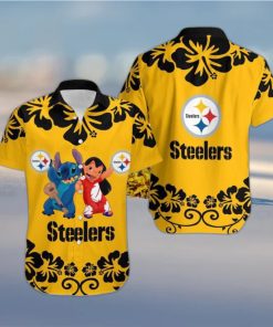 Pittsburgh Steelers Lilo And Stitch Hawaiian Shirt Holiday Gift For Christmas