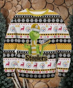 Pittsburgh Steelers Logo Grinch Ugly Sweater Christmas Gift For Men And Women