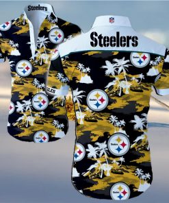 Pittsburgh Steelers Logo NFL Hawaiian Summer Beach Shirt Full Print