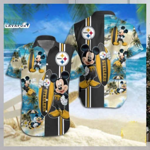 Pittsburgh Steelers Mickey Mouse Hawaiian Shirt