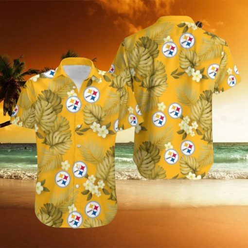 Pittsburgh Steelers New Style 3D Flower Hawaiian Shirt For Men Women