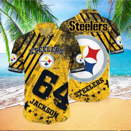 Pittsburgh Steelers Nfl Custom Hawaiian Shirt   Short  T Shirt Hawaiian Pattern Print