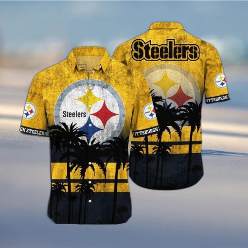 Pittsburgh Steelers Nfl hawaii Short Hot Summer  Nfl Leobees 3D Awesome Hawaiian Shirt