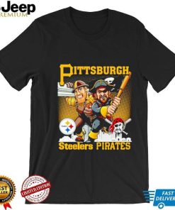 Pittsburgh Steelers Pirates mascot skyline shirt