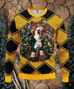 Pittsburgh Steelers Pub Dog Christmas Ugly Sweater Christmas Gift Ideas For Fans