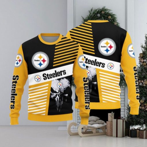 Pittsburgh Steelers Skull Pattern Hot Trending Ugly Sweater For Fans