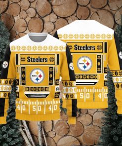 Pittsburgh Steelers Teams Ball Snowfalke Pattern Knitted Sweater For Christmas